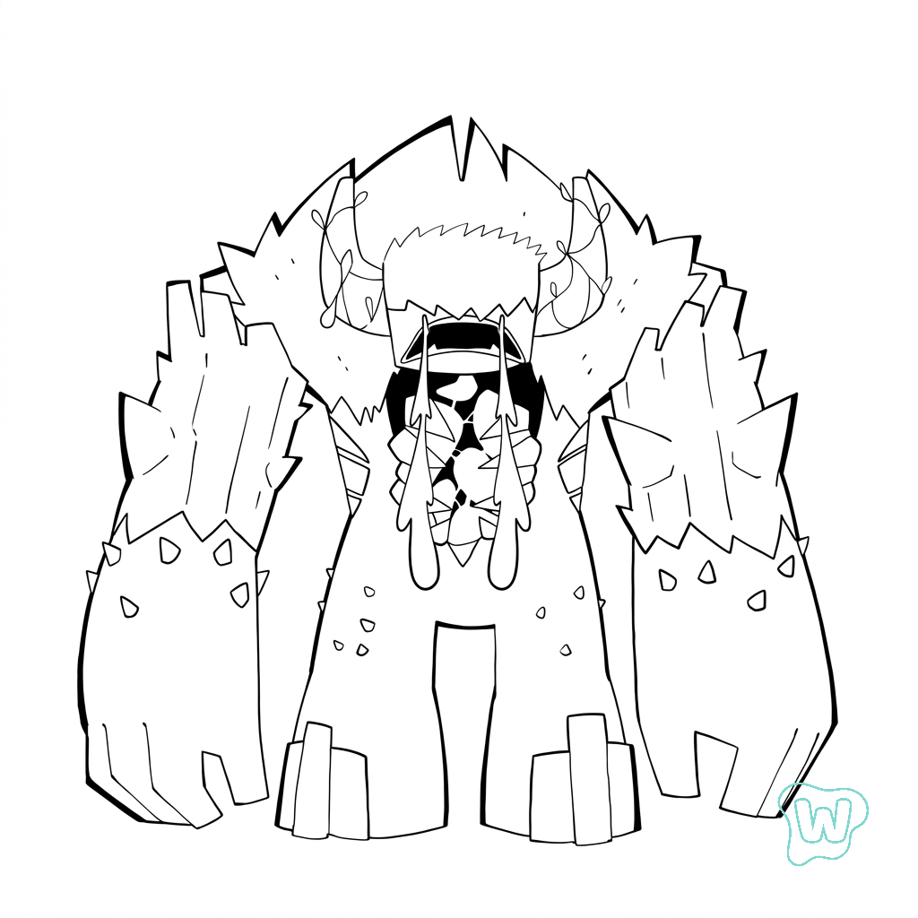 Warden Minecraft páginas para colorear gratis