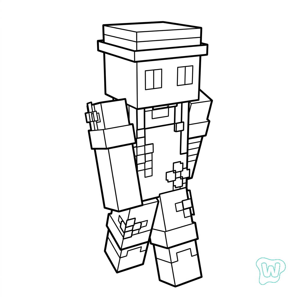 descargar e imprimir PDF gratis Gardener Minecraft