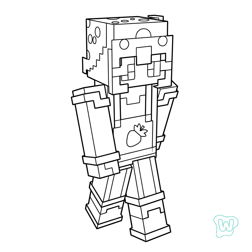 descargar e imprimir PDF gratis Gardener Minecraft 1