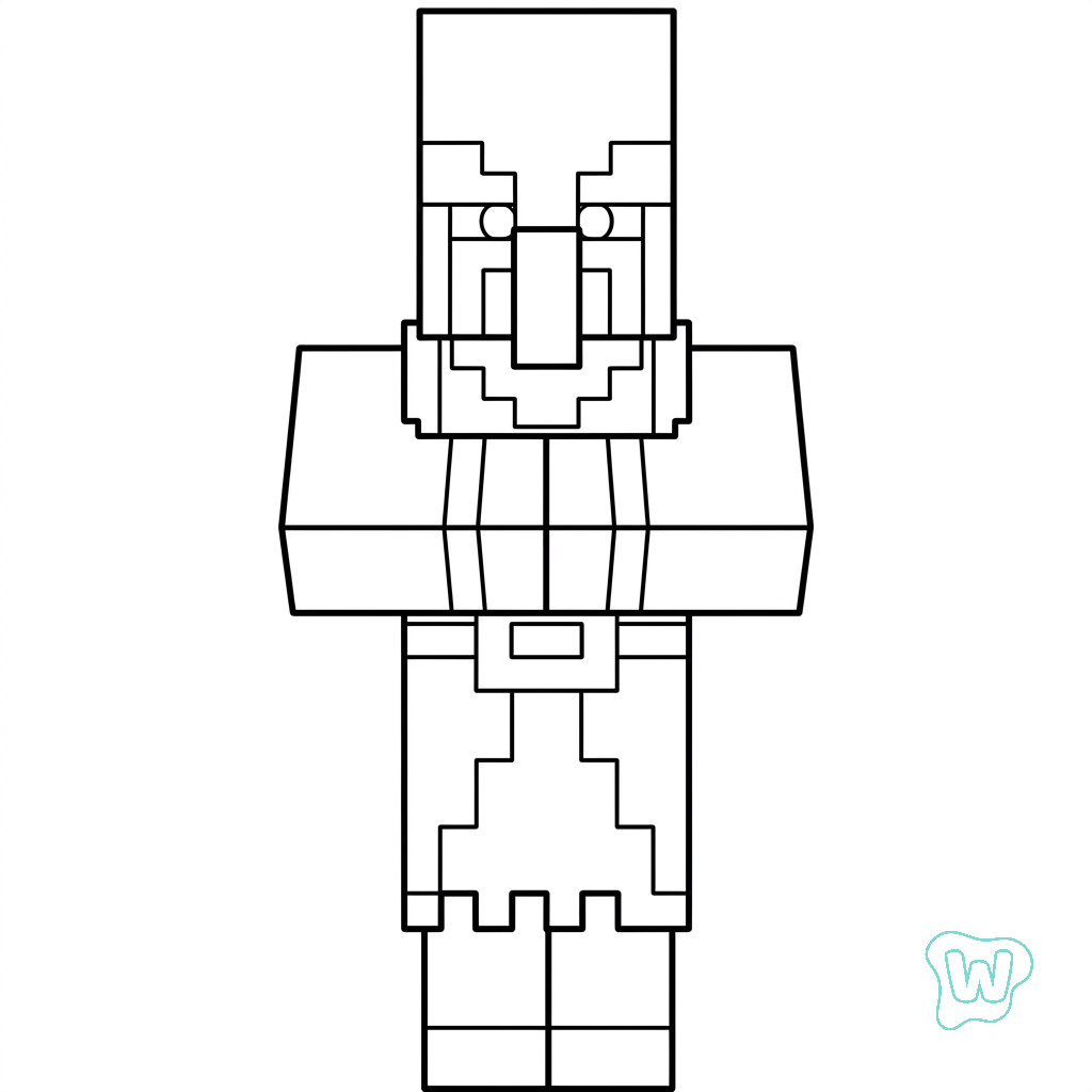 Illusioner Minecraft páginas para colorear para imprimir