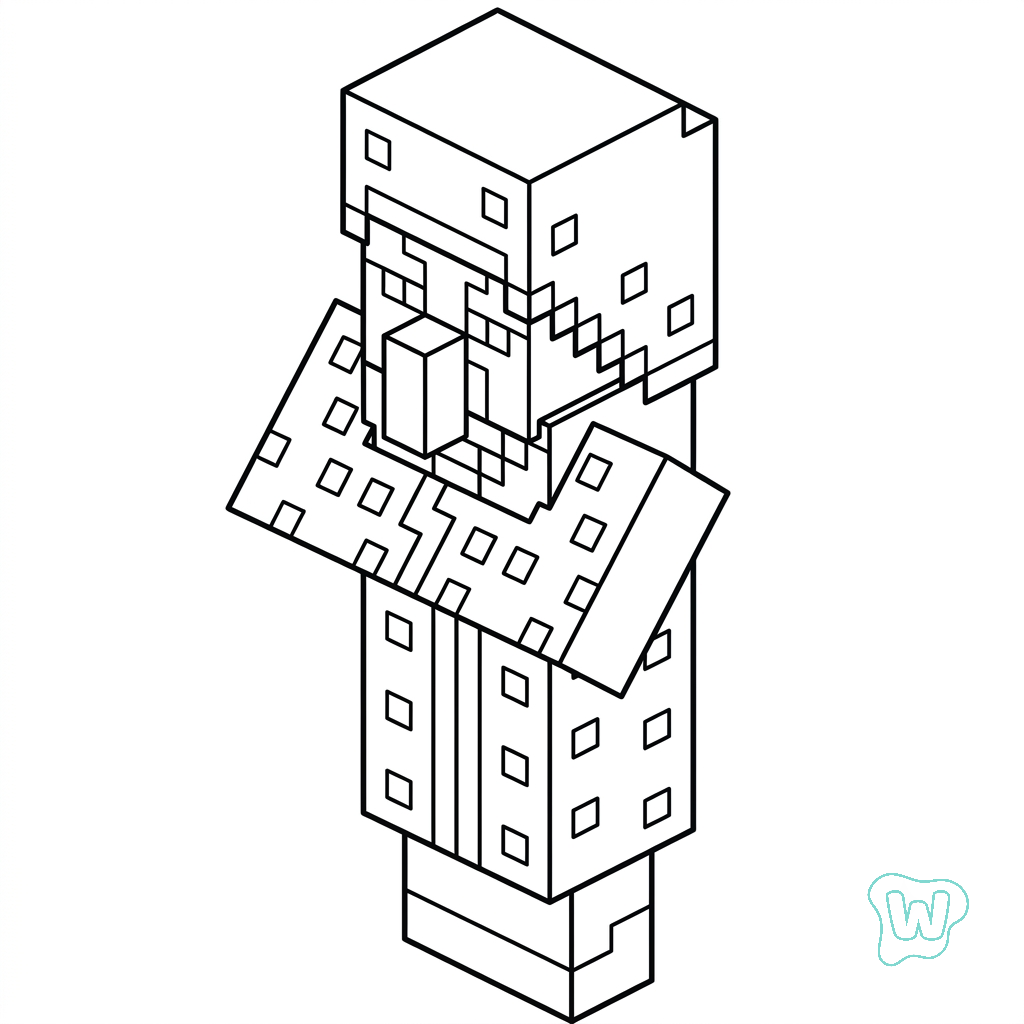 Illusioner Minecraft páginas para colorear de adornos