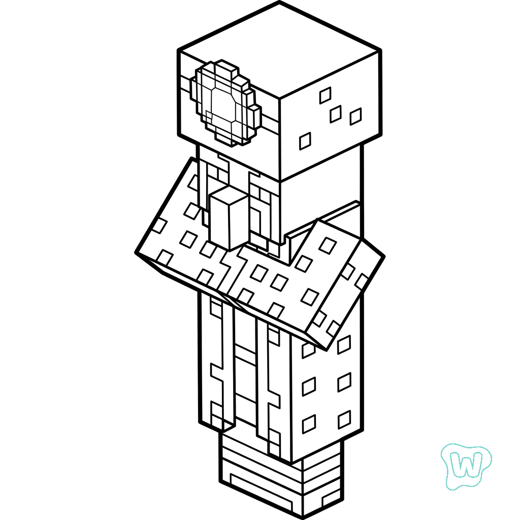 Illusioner Minecraft páginas para colorear imprimibles