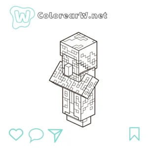 Illusioner Minecraft para colorear (PDF para imprimir gratis) thumbnail