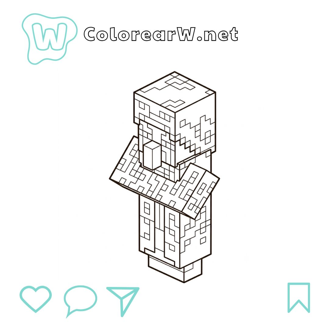 Illusioner Minecraft para colorear (PDF para imprimir gratis) thumbnail