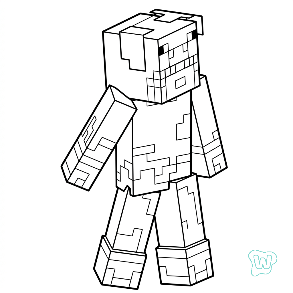 dibujos para colorear grinch Pig Onesie Minecraft