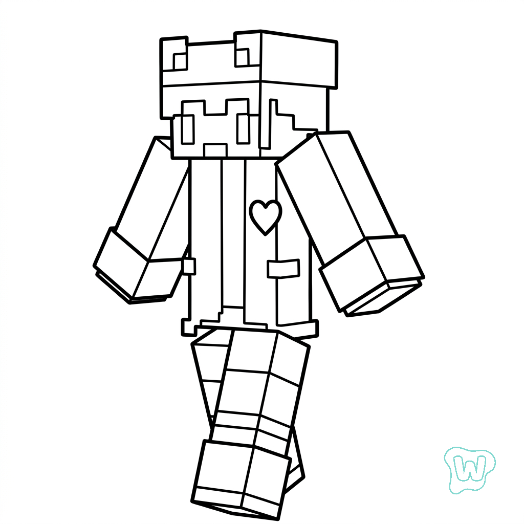 Rana Minecraft páginas para colorear para adultos pdf