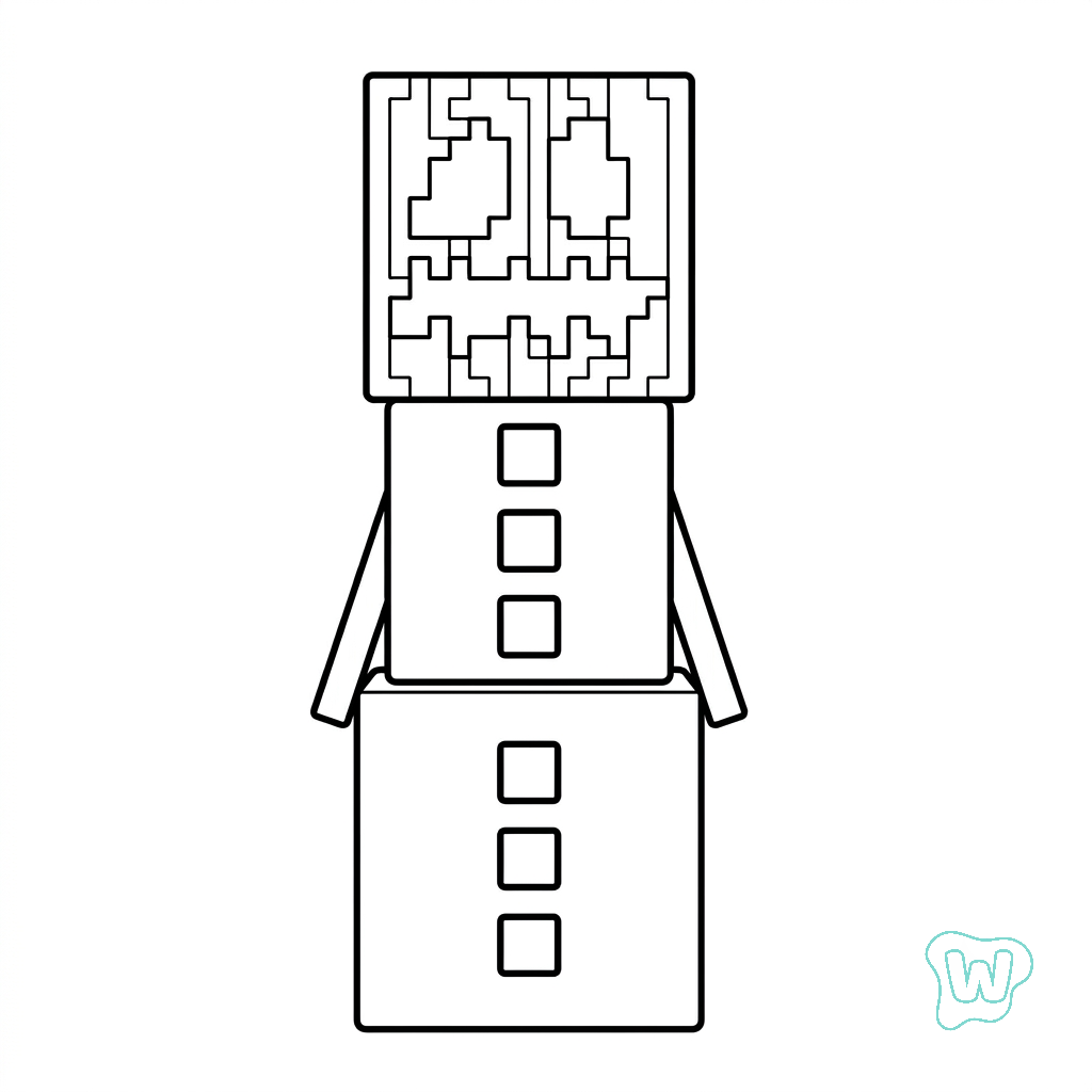 Snow Golem Minecraft PDF gratis