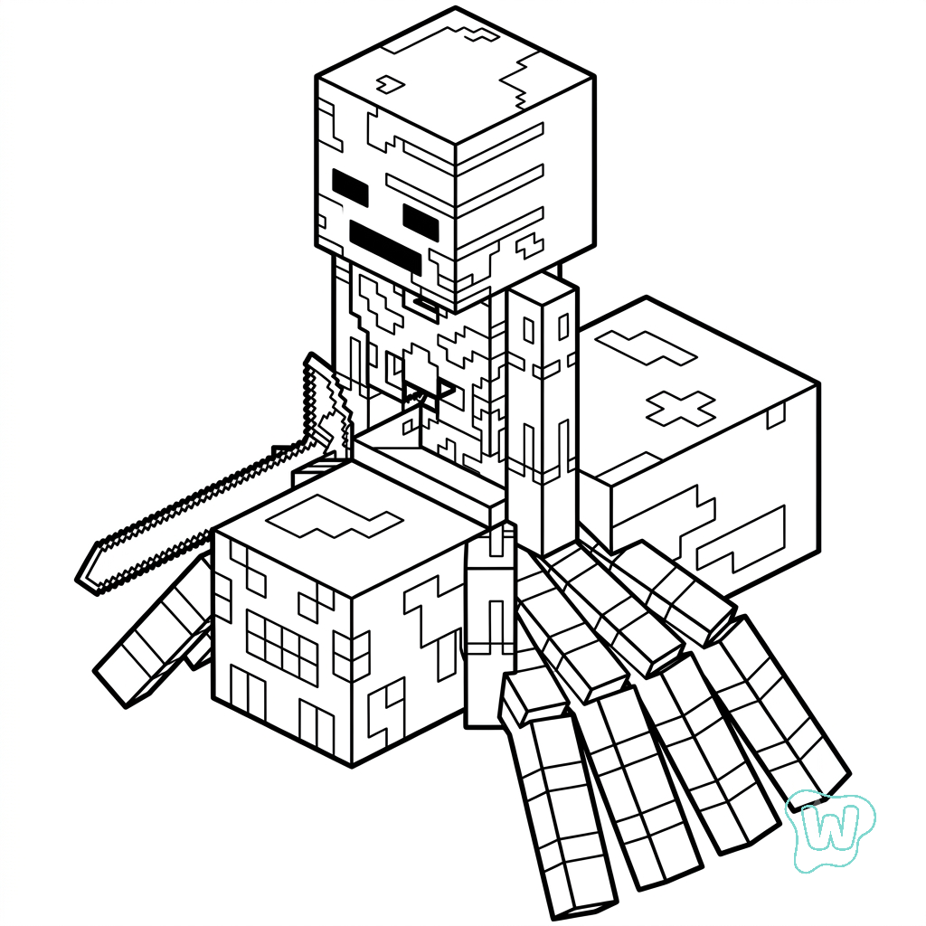 descargar PDF gratis Spider Jockey Minecraft