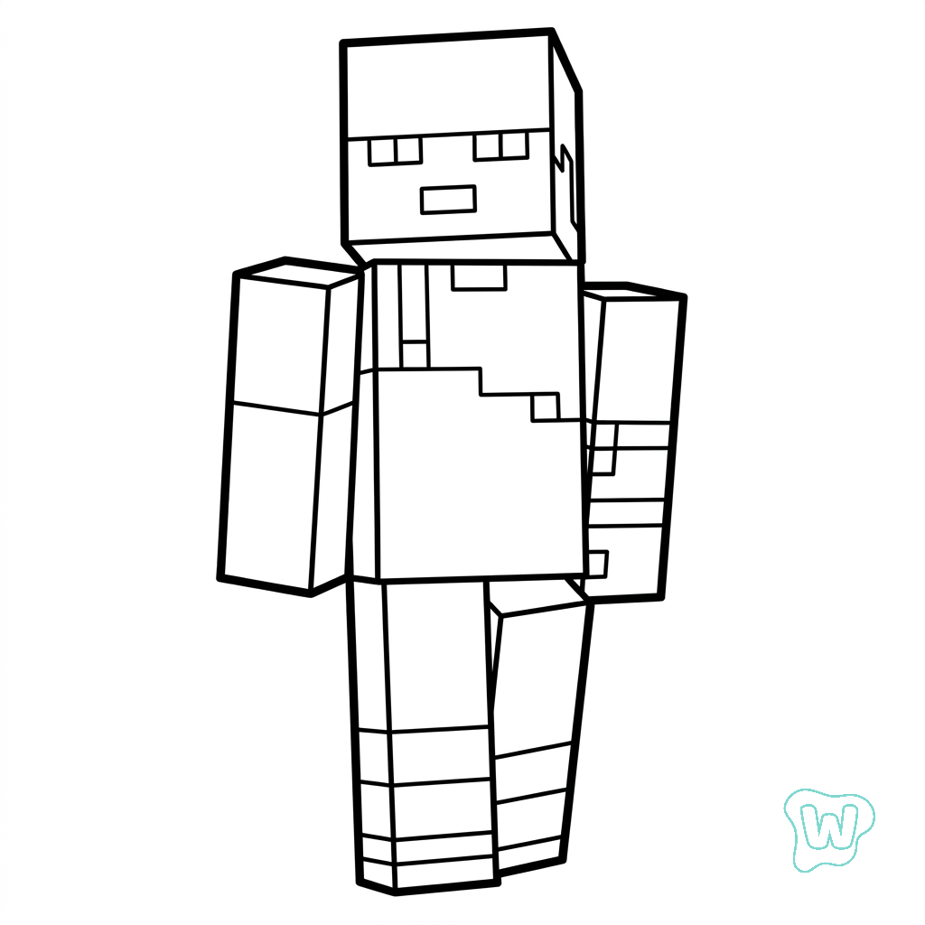 Sunny Minecraft páginas para colorear