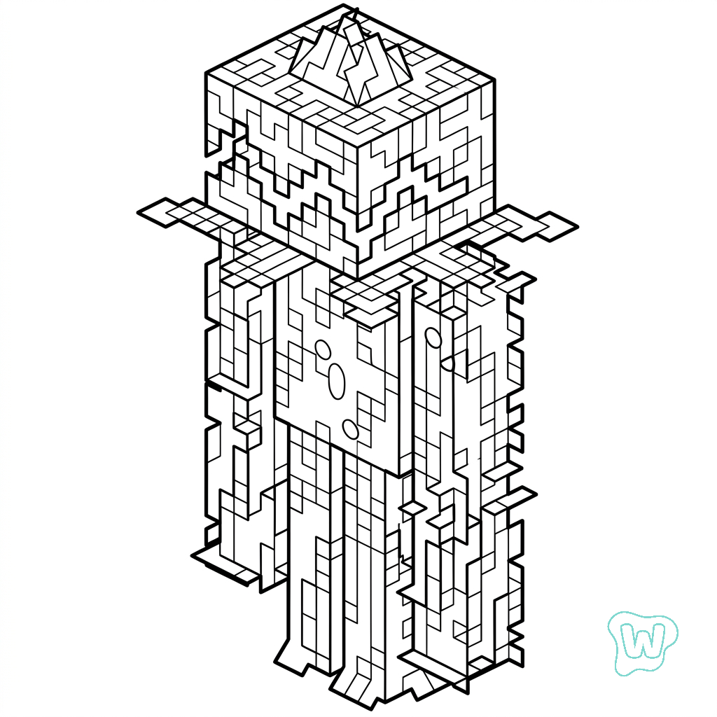 Whisperer Minecraft páginas para colorear gratis