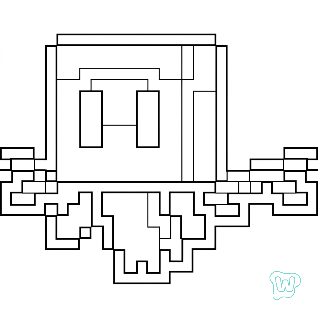 páginas para colorear gratis Allay Minecraft para adultos