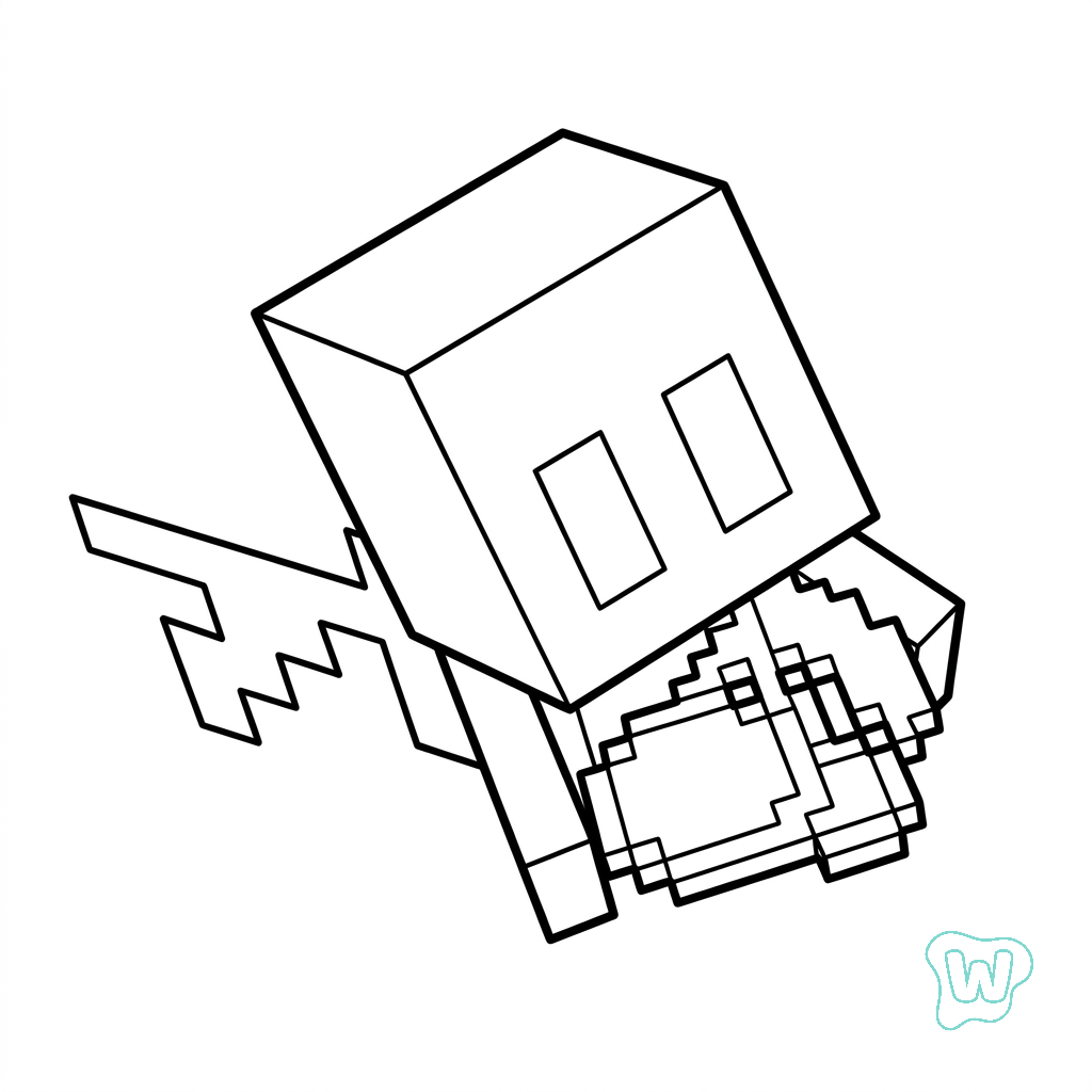 páginas para colorear gratis Allay Minecraft