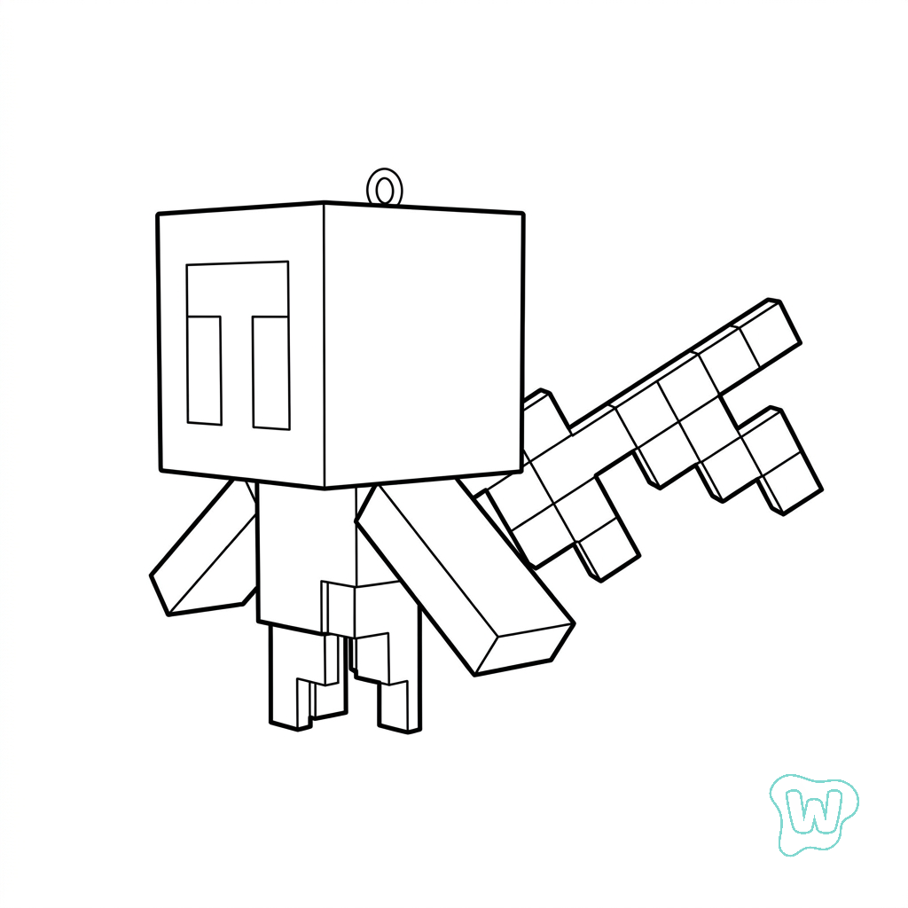 páginas para colorear gratis para adultos Allay Minecraft