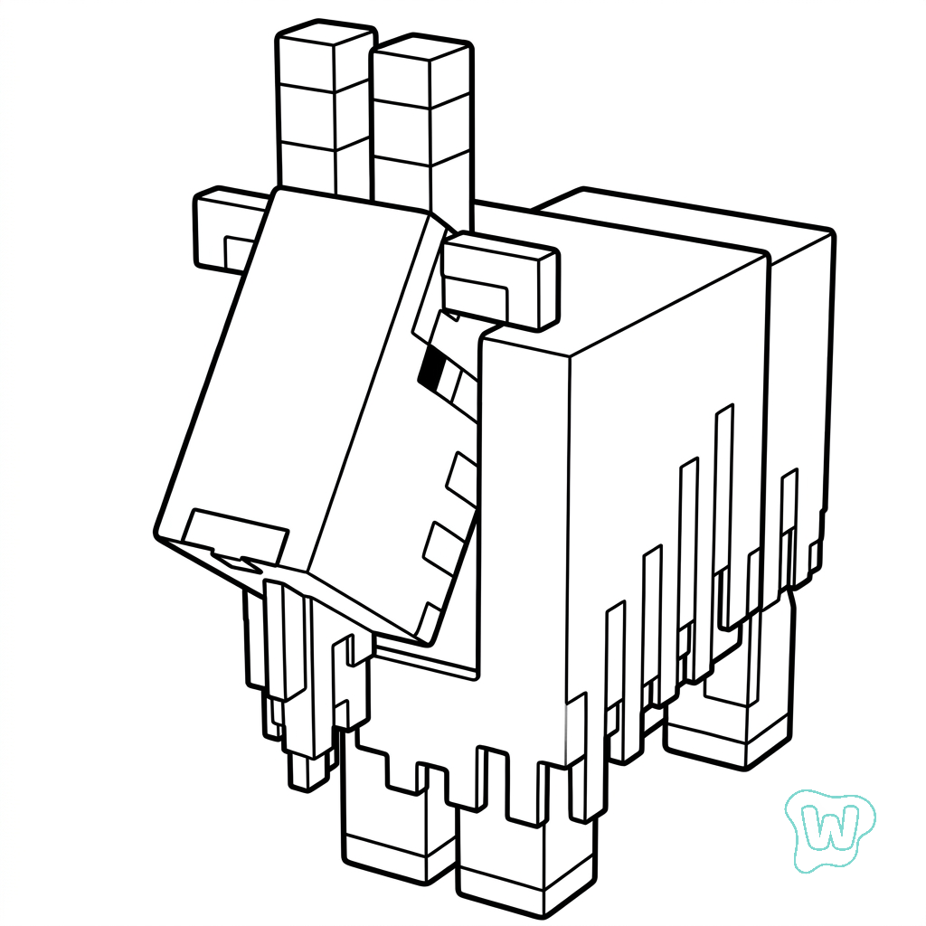 imprimir PDF gratis Goat Minecraft