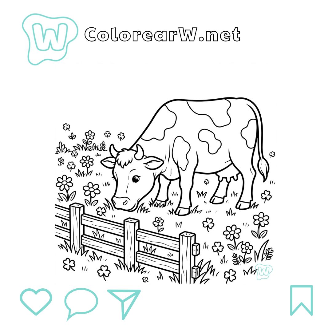 Granja para colorear (PDF para imprimir gratis) thumbnail