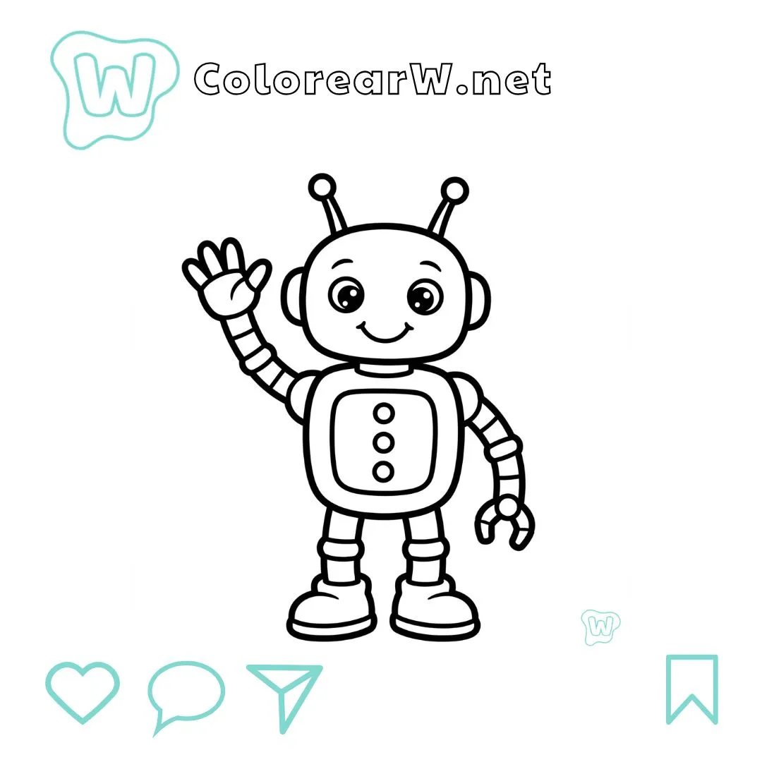 Robots para colorear (PDF para imprimir gratis) thumbnail