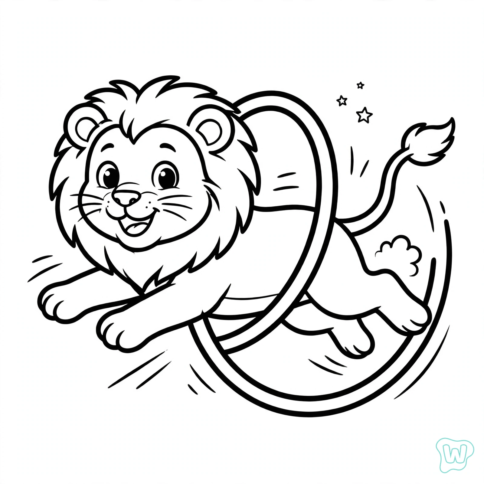 Dibujo de circo para colorear 3