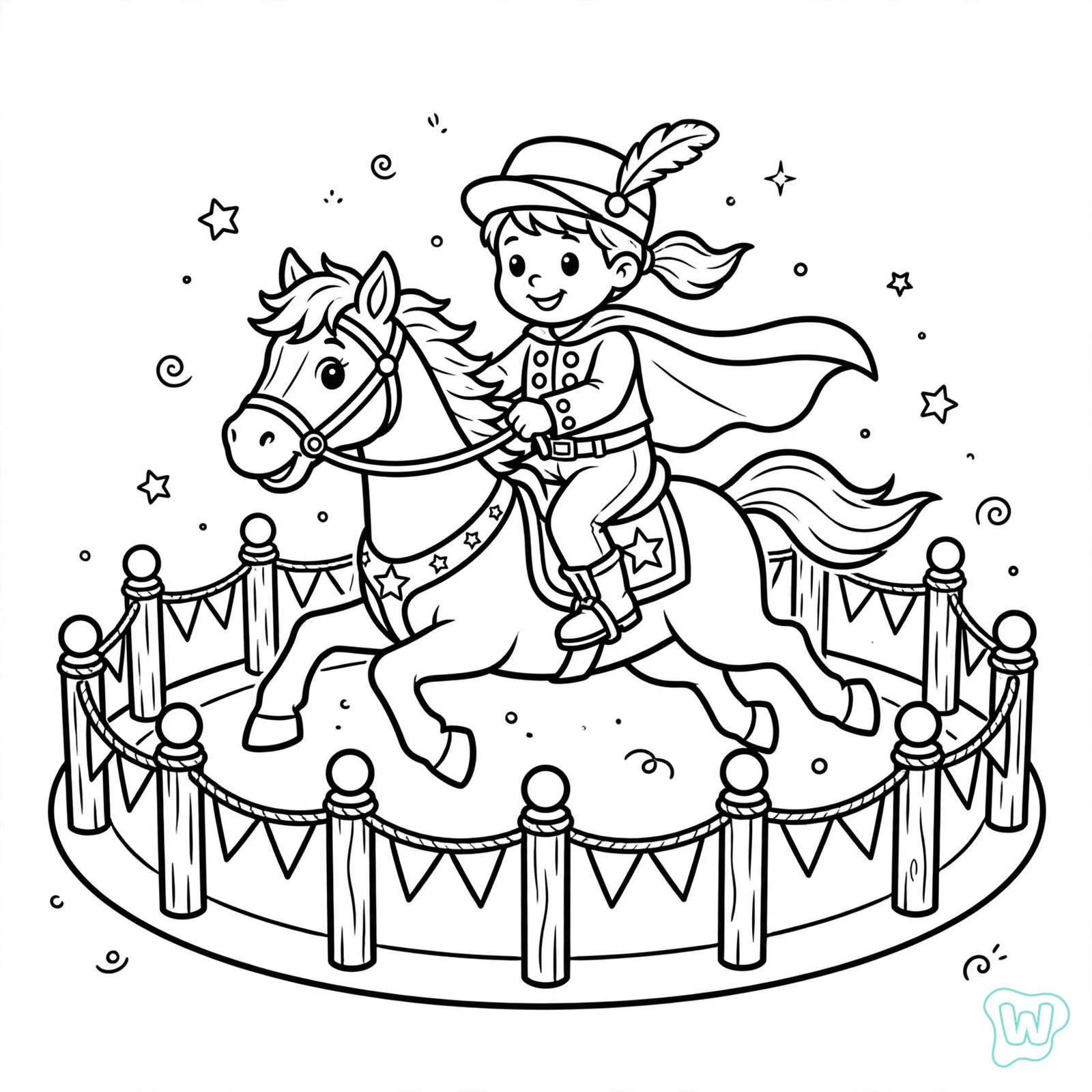 Dibujo de circo para colorear 10