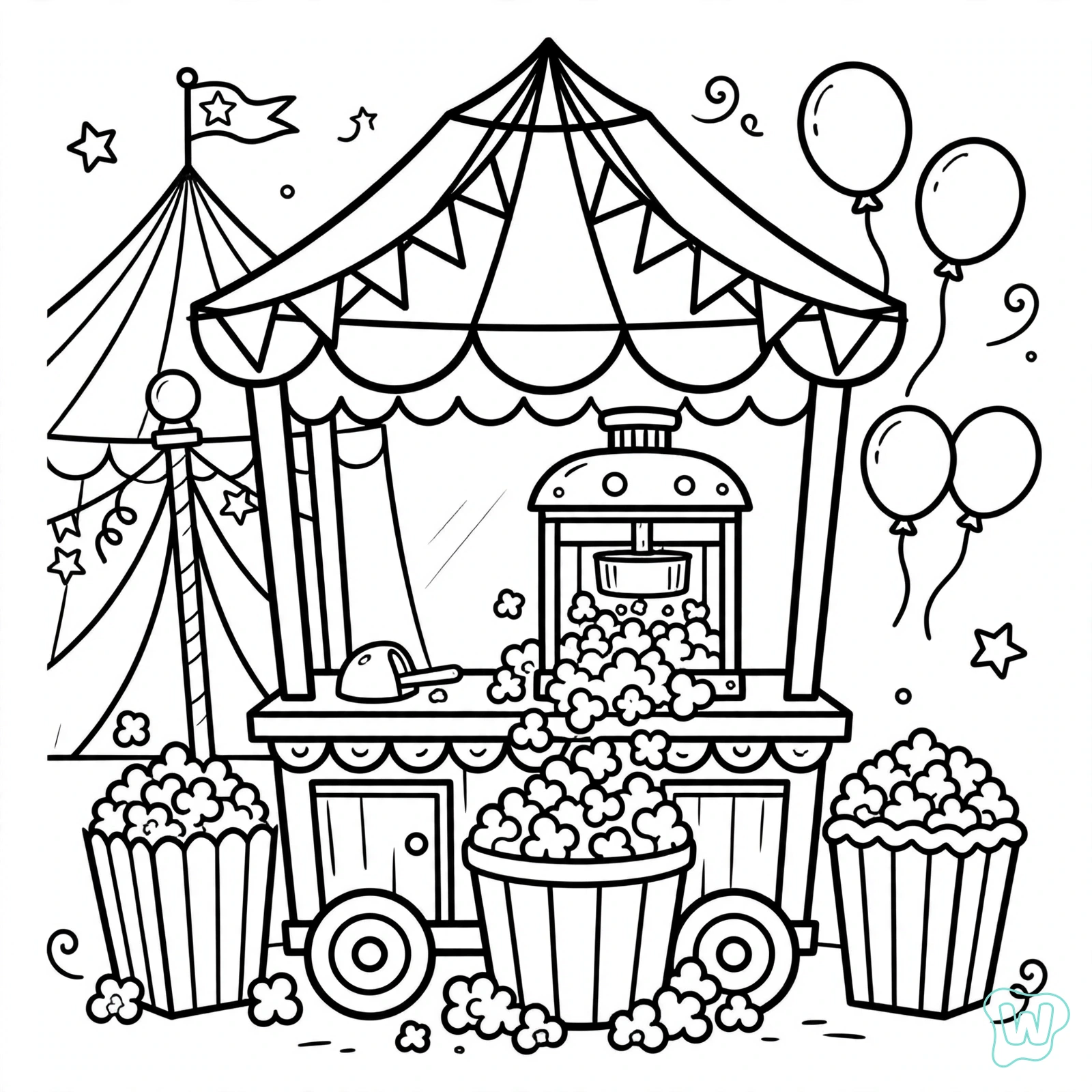 Dibujo de circo para colorear 12