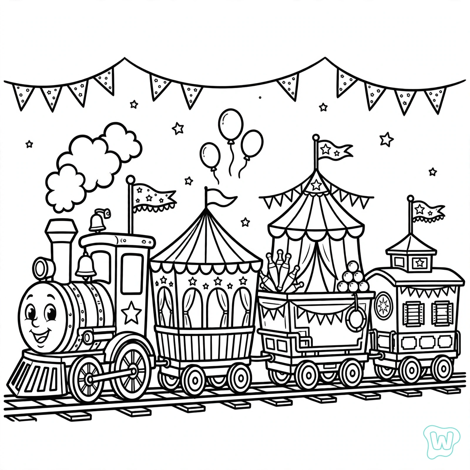 Dibujo de circo para colorear 17