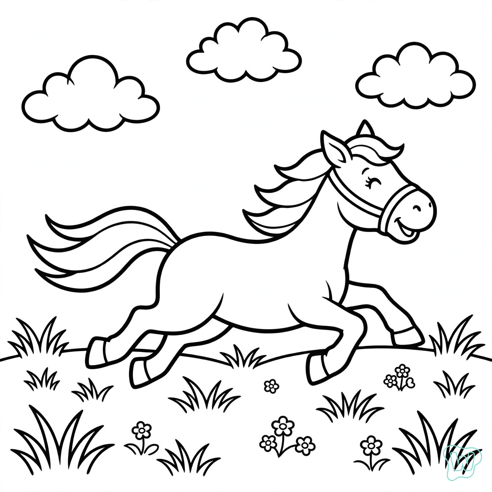 Dibujo de granja para colorear 1
