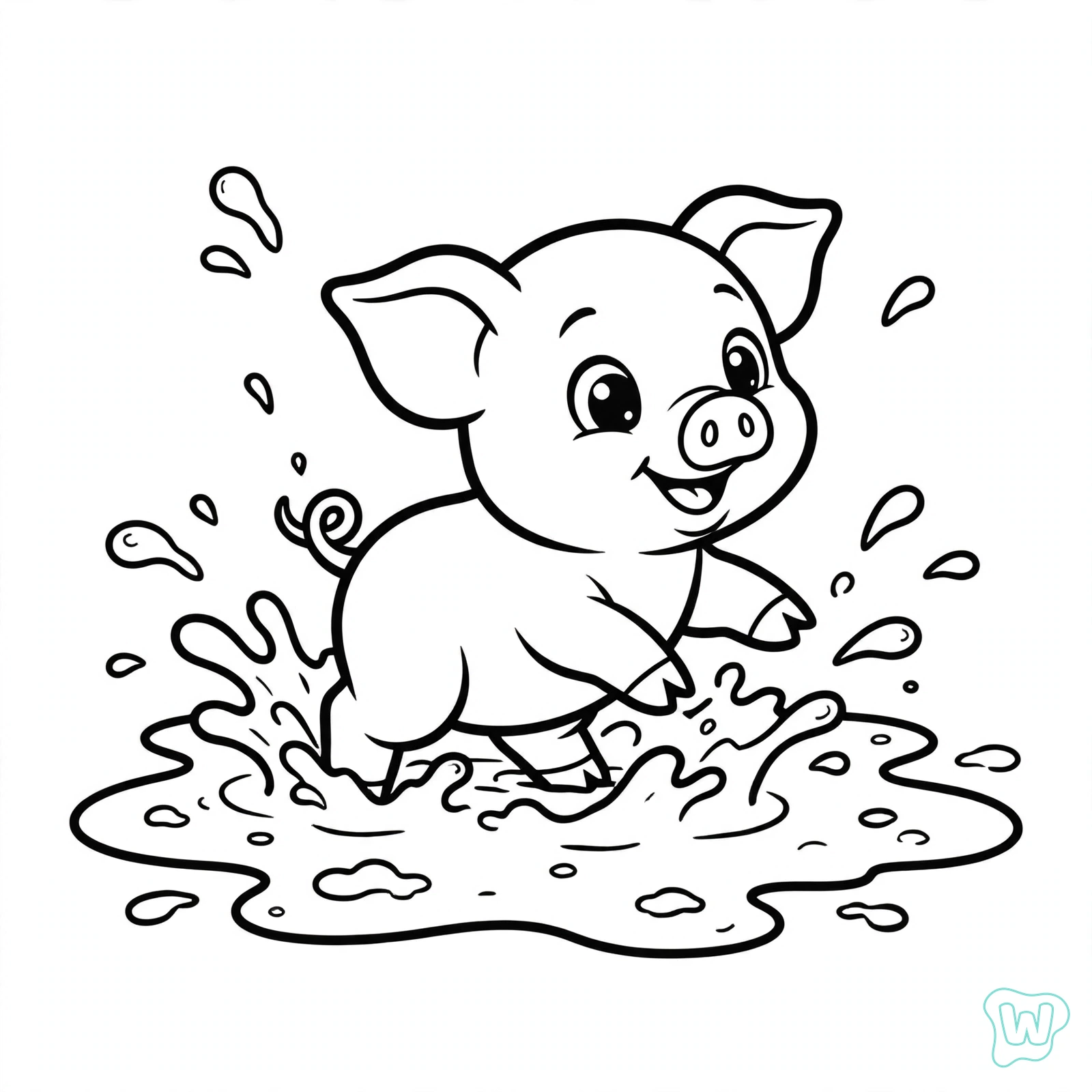 Dibujo de granja para colorear 2