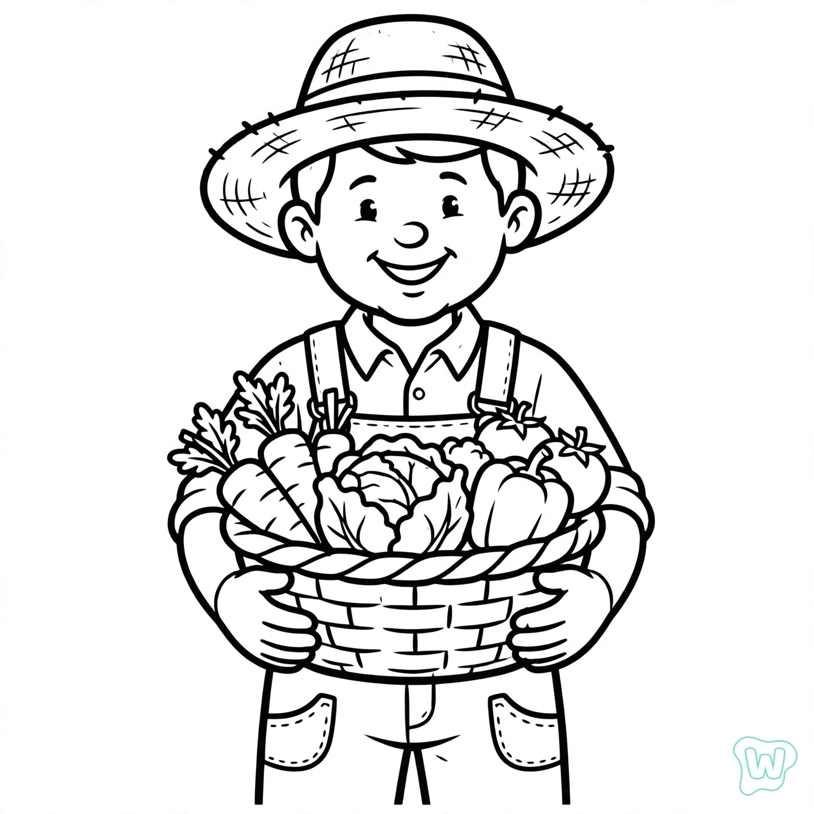 Dibujo de granja para colorear 9