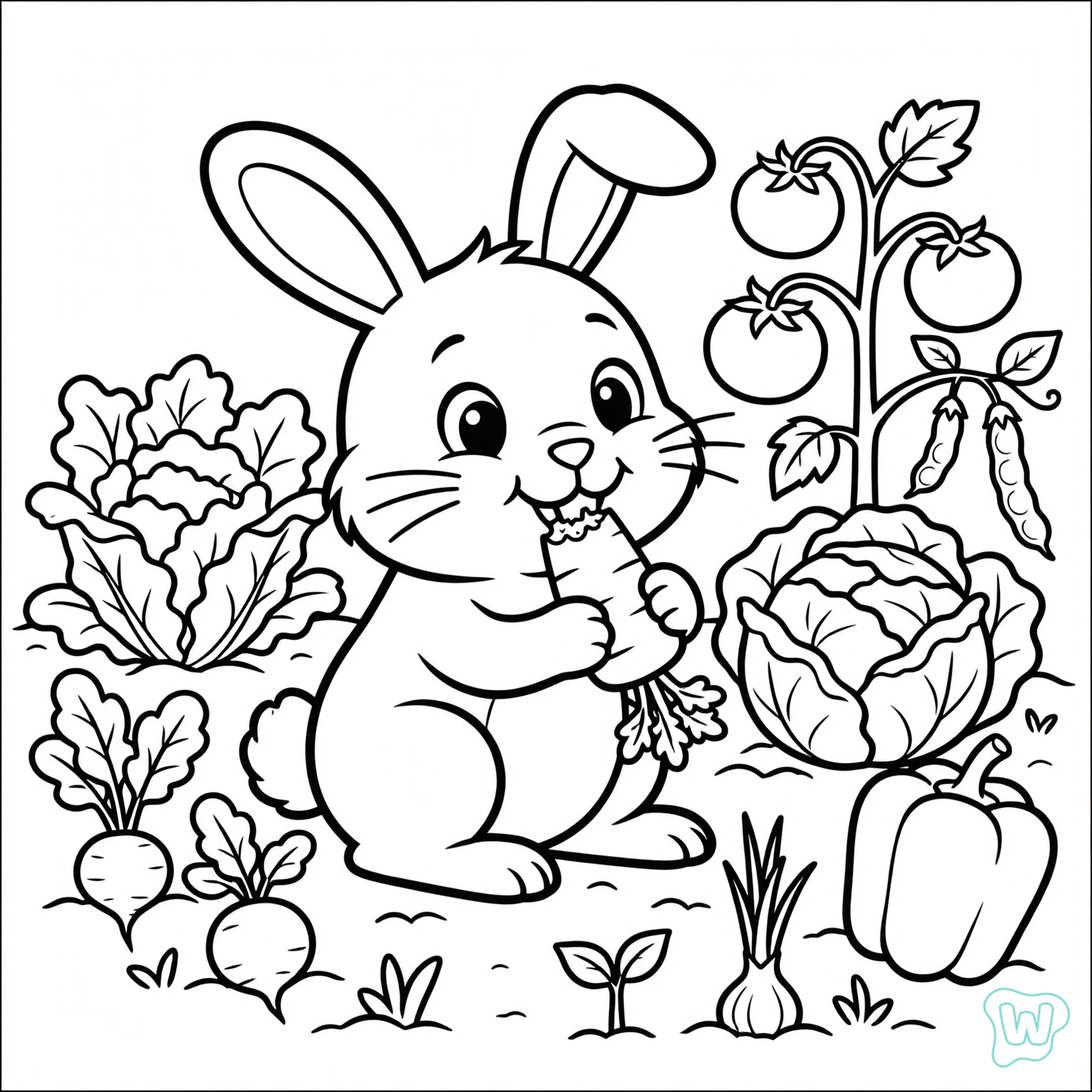 Dibujo de granja para colorear 11