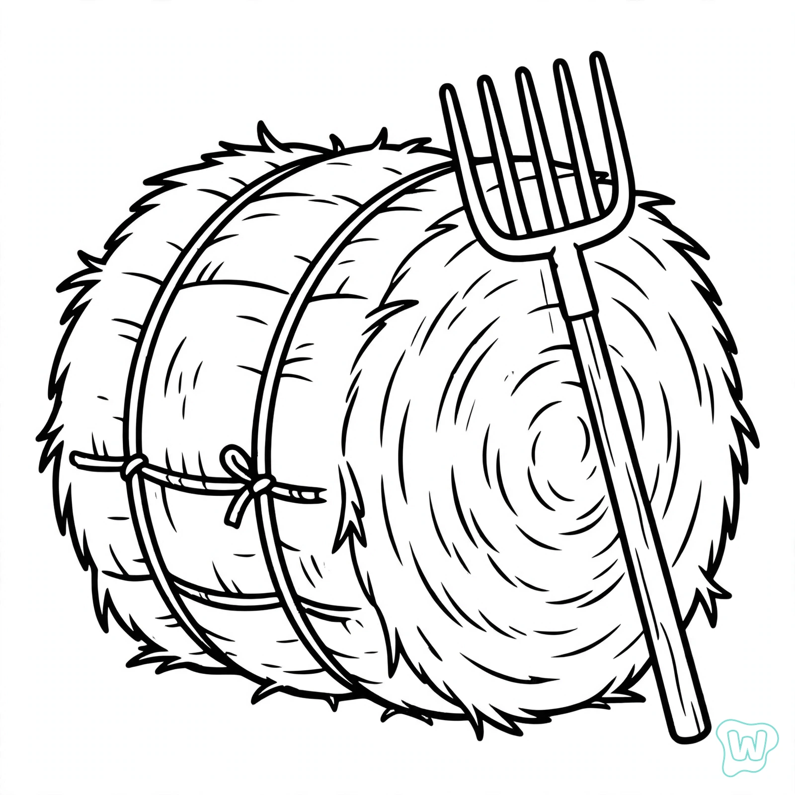 Dibujo de granja para colorear 14