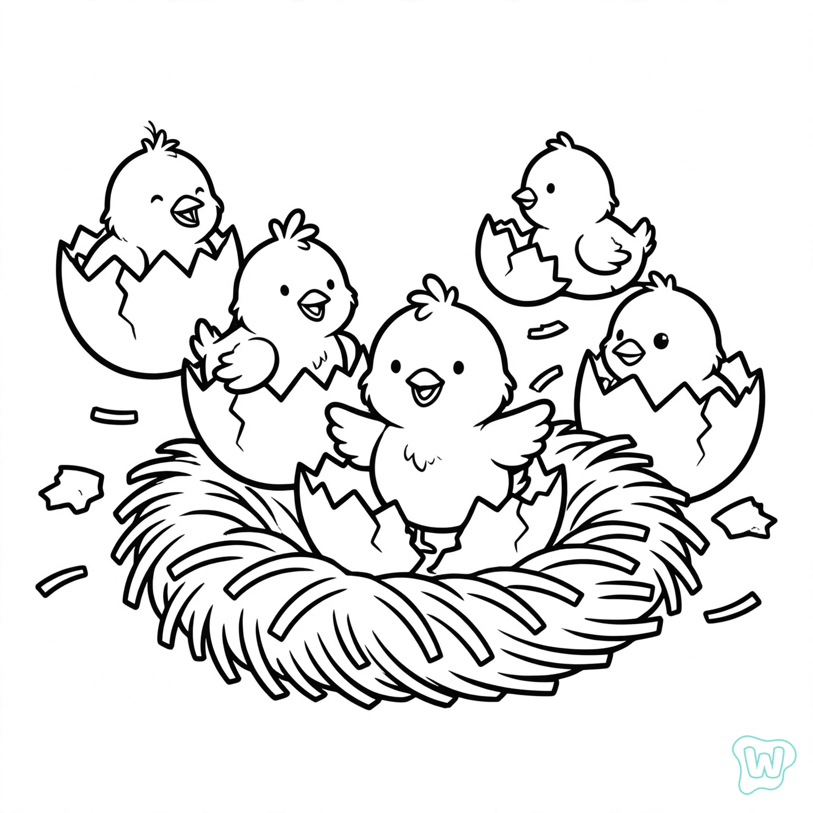 Dibujo de granja para colorear 17