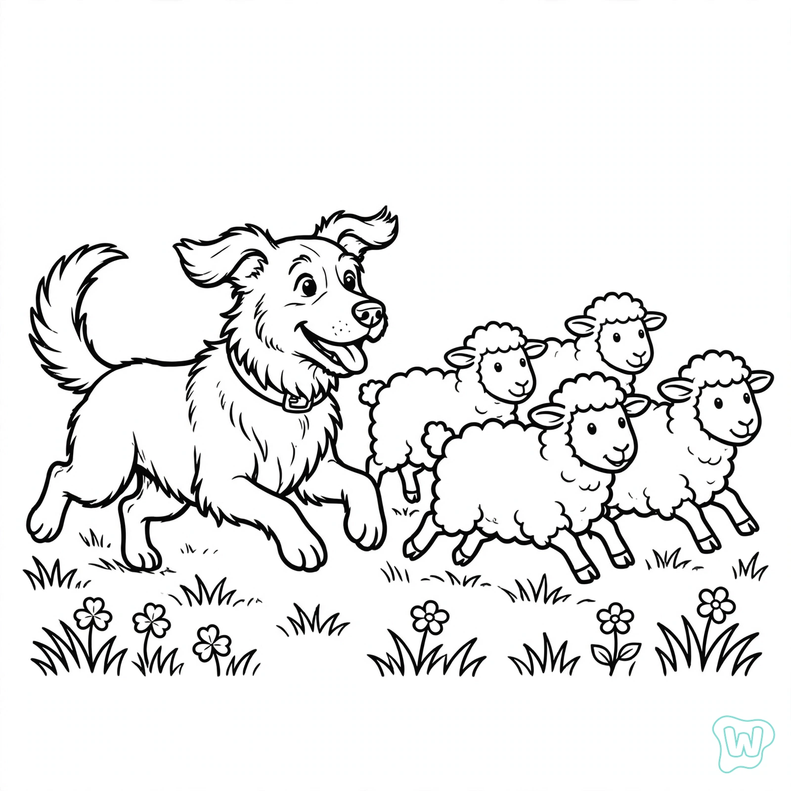 Dibujo de granja para colorear 18