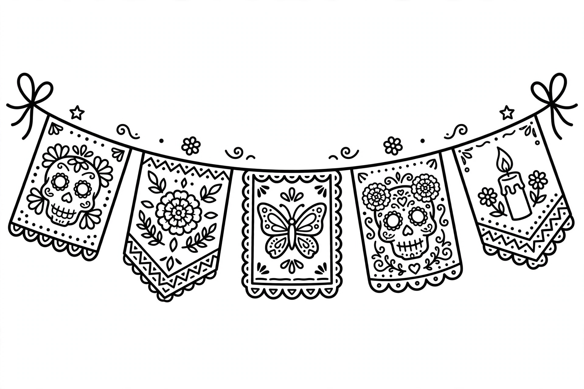 Dibujo del Día de Muertos para colorear 17