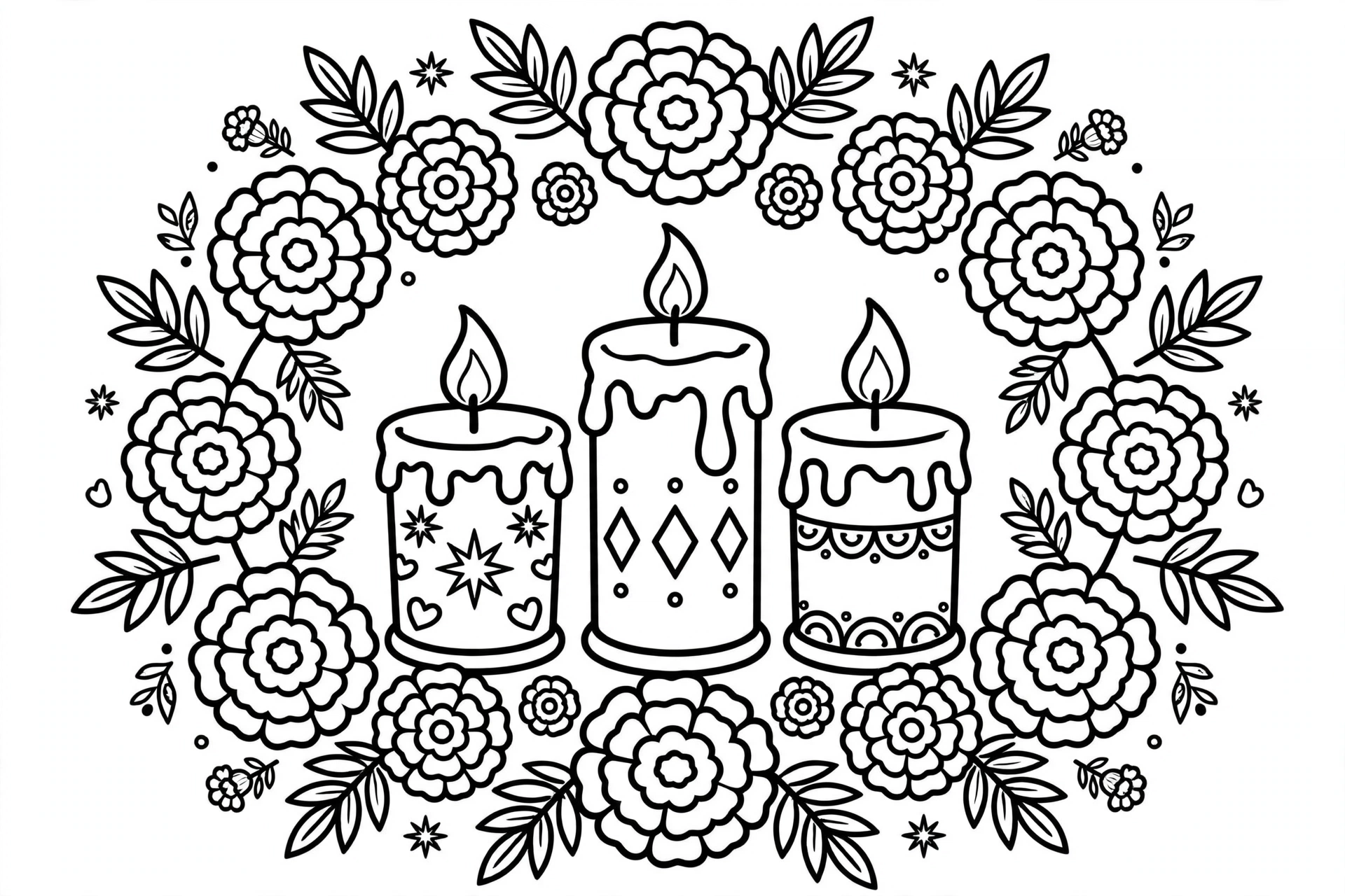 Dibujo del Día de Muertos para colorear 12