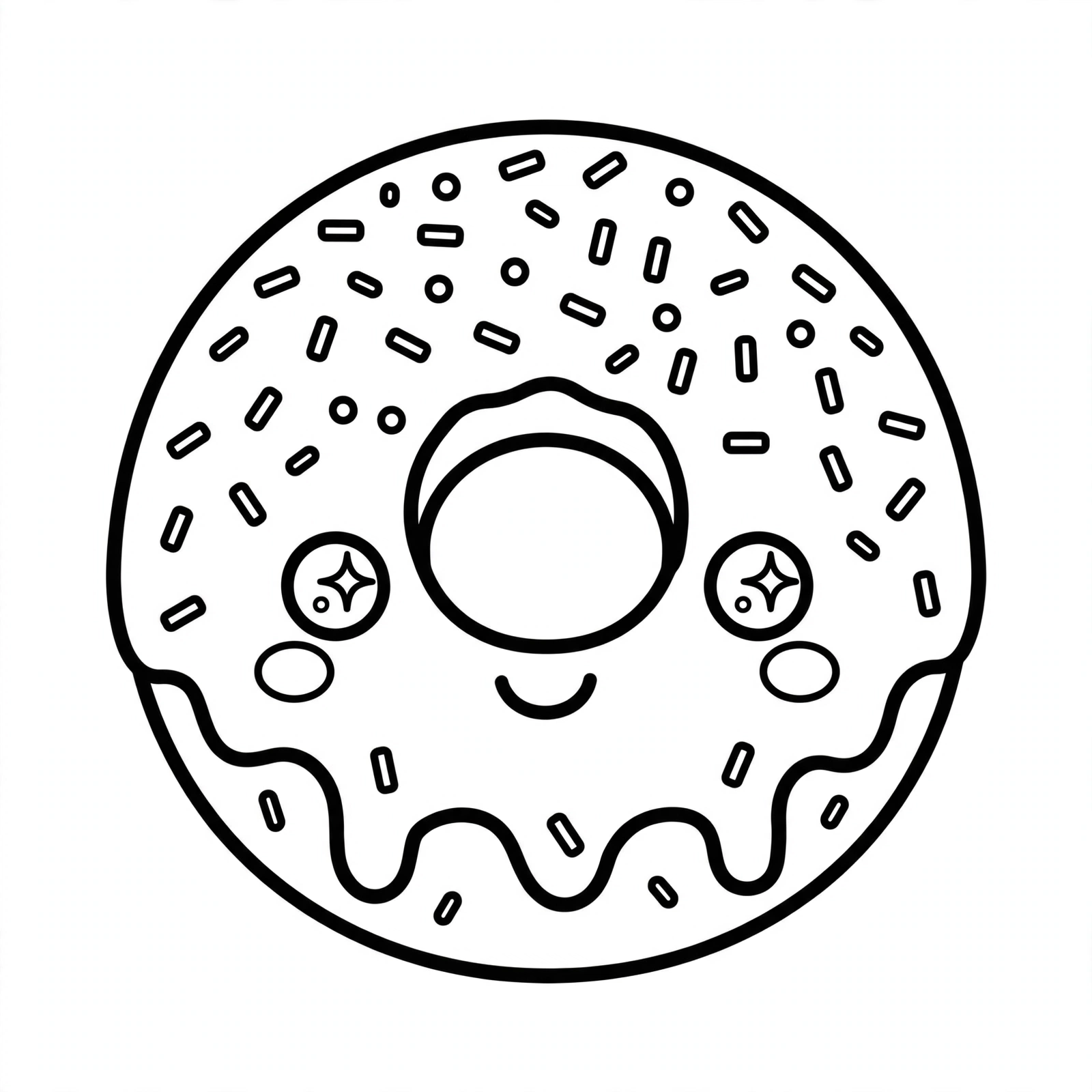Dibujo tierno para colorear 11