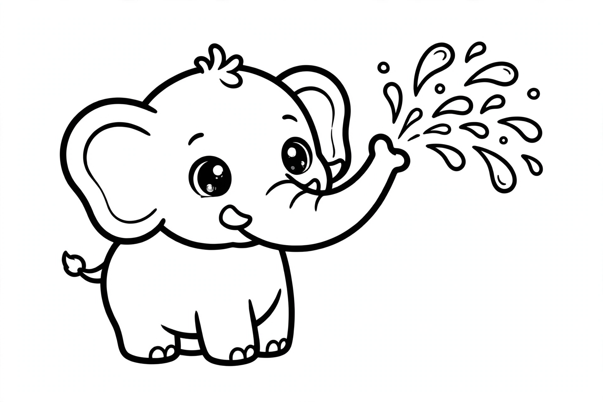 Dibujo tierno para colorear 2