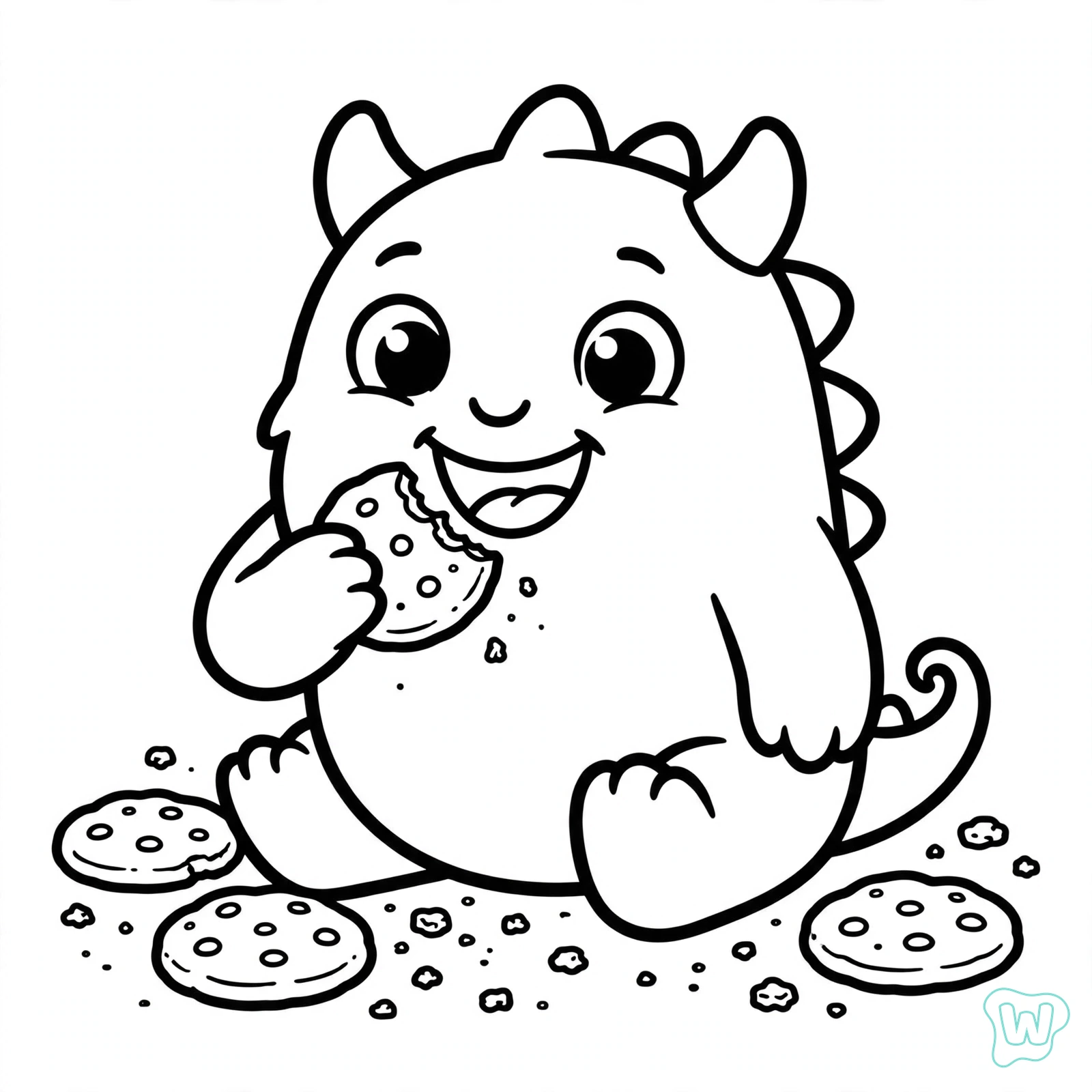 Dibujo de monstruo para colorear 5