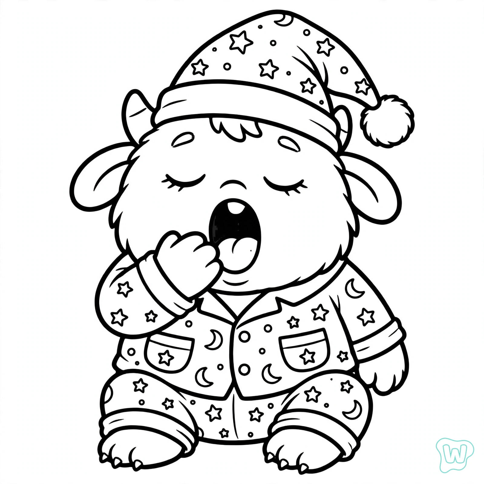 Dibujo de monstruo para colorear 6