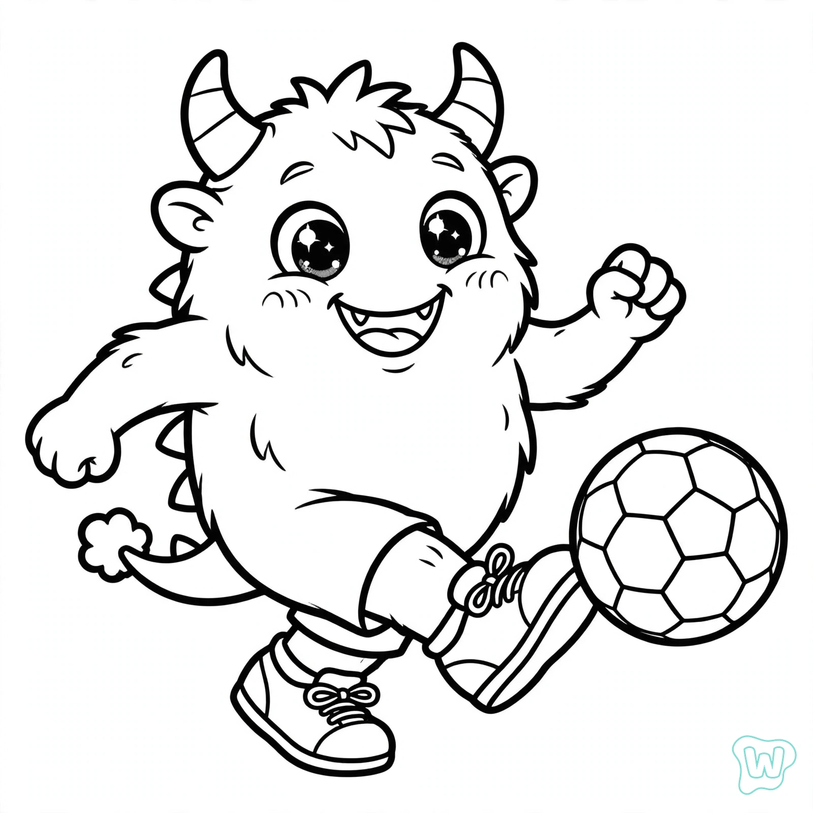 Dibujo de monstruo para colorear 7