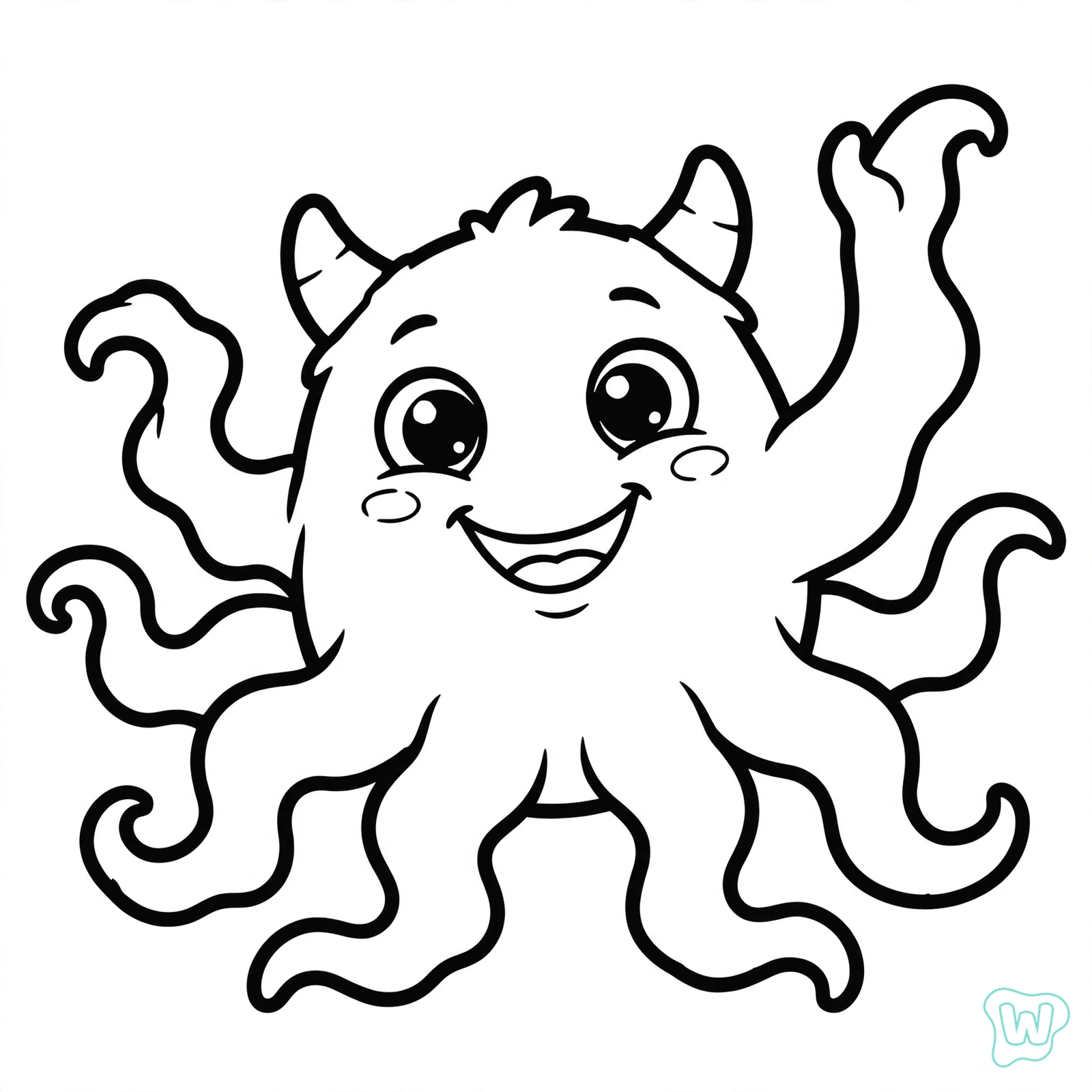 Dibujo de monstruo para colorear 8
