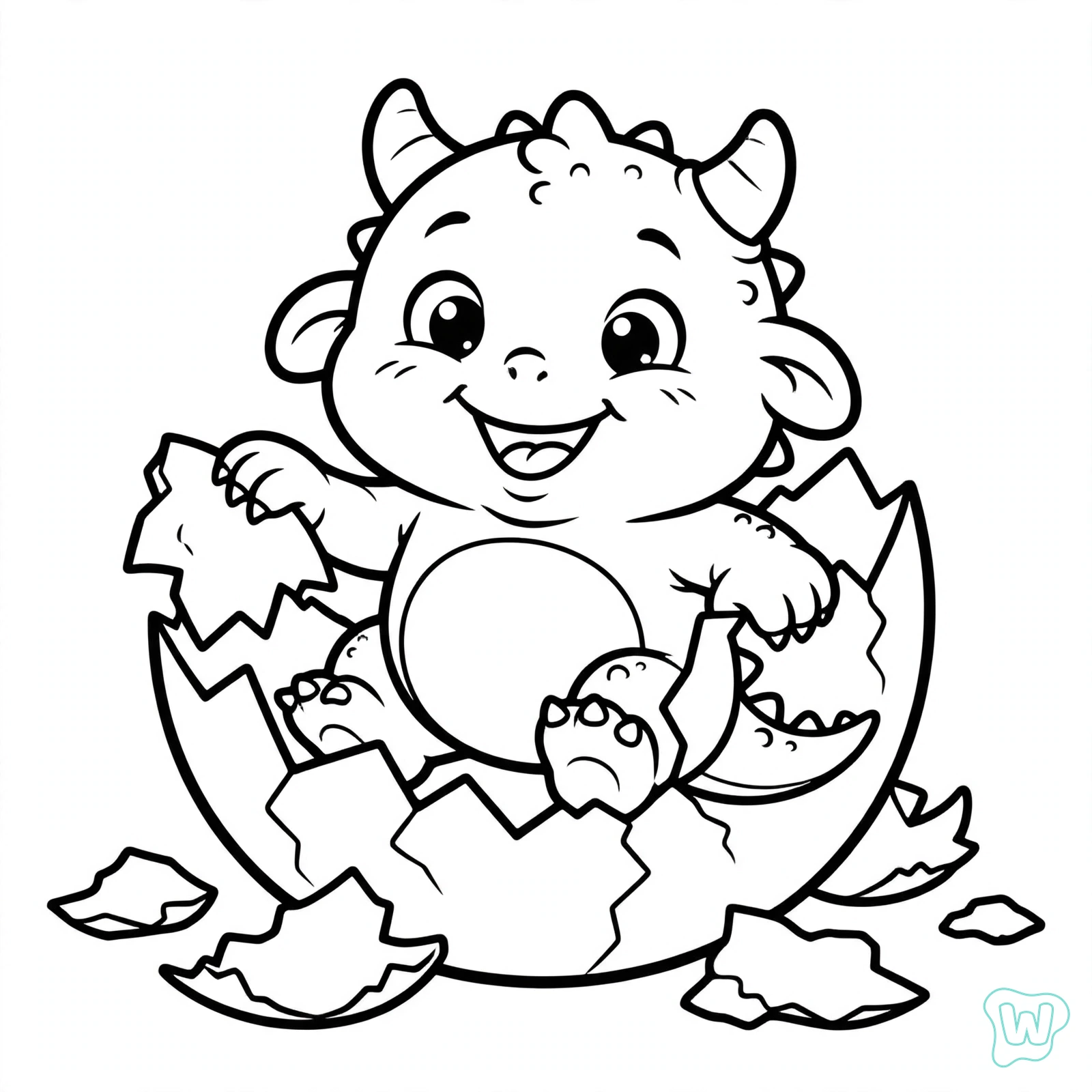 Dibujo de monstruo para colorear 9