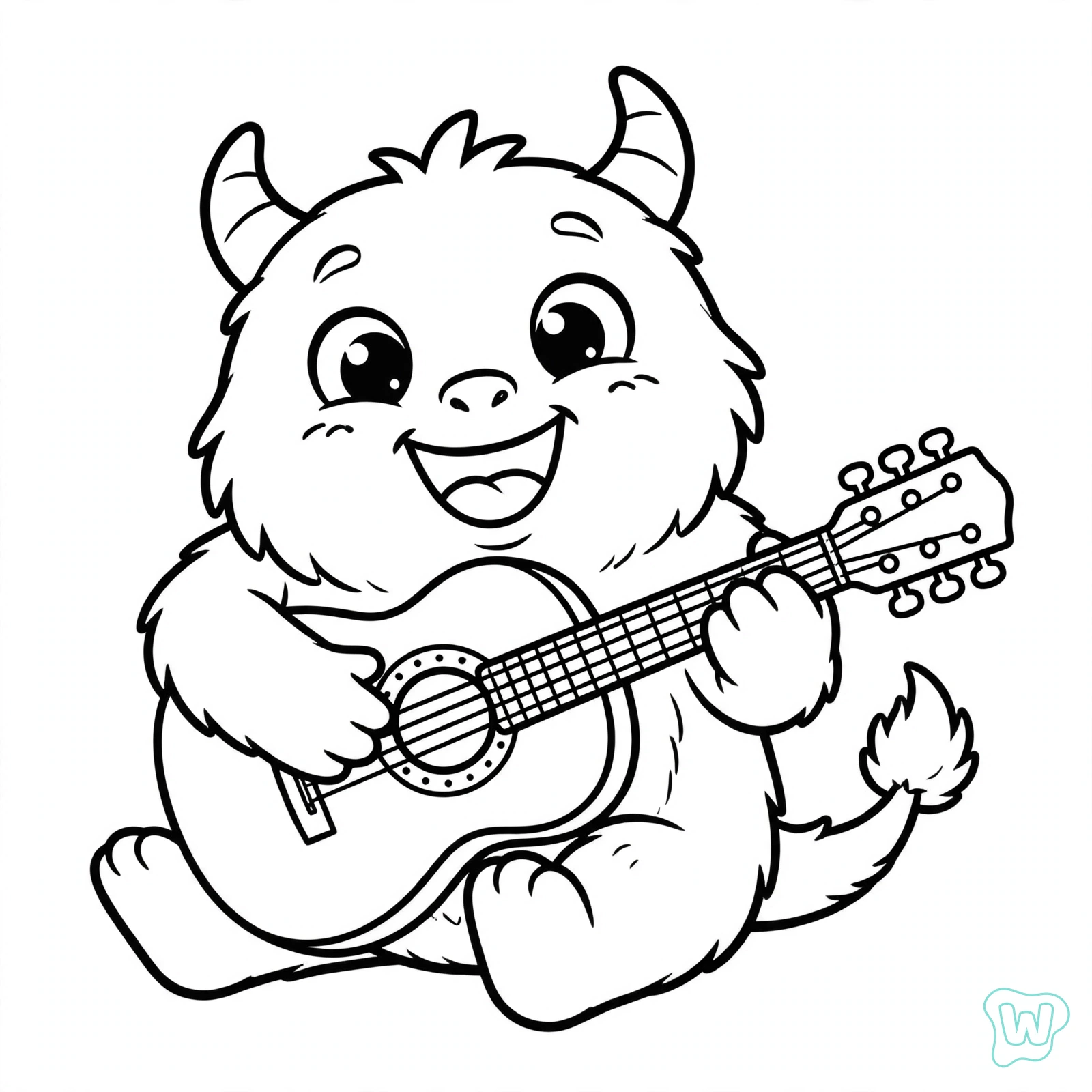 Dibujo de monstruo para colorear 12