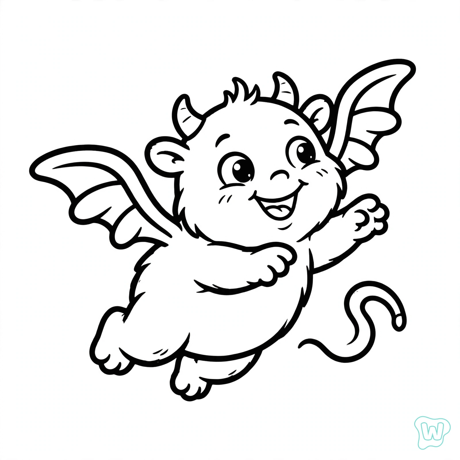 Dibujo de monstruo para colorear 14