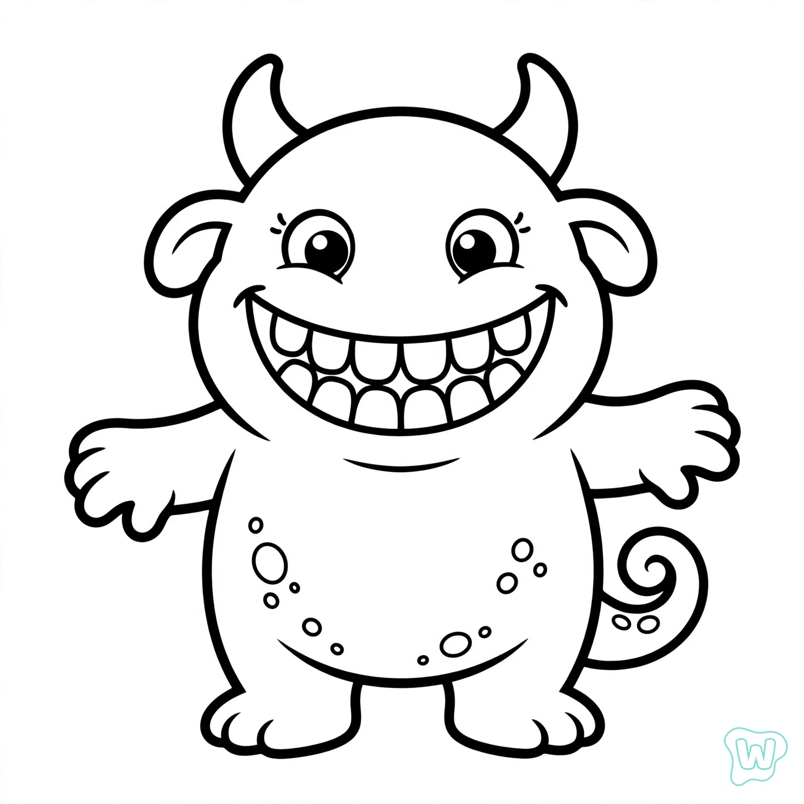 Dibujo de monstruo para colorear 15