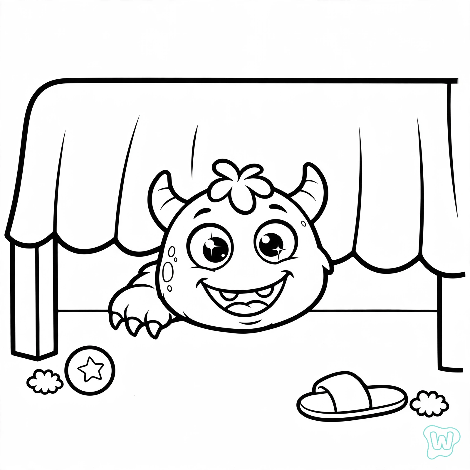 Dibujo de monstruo para colorear 19
