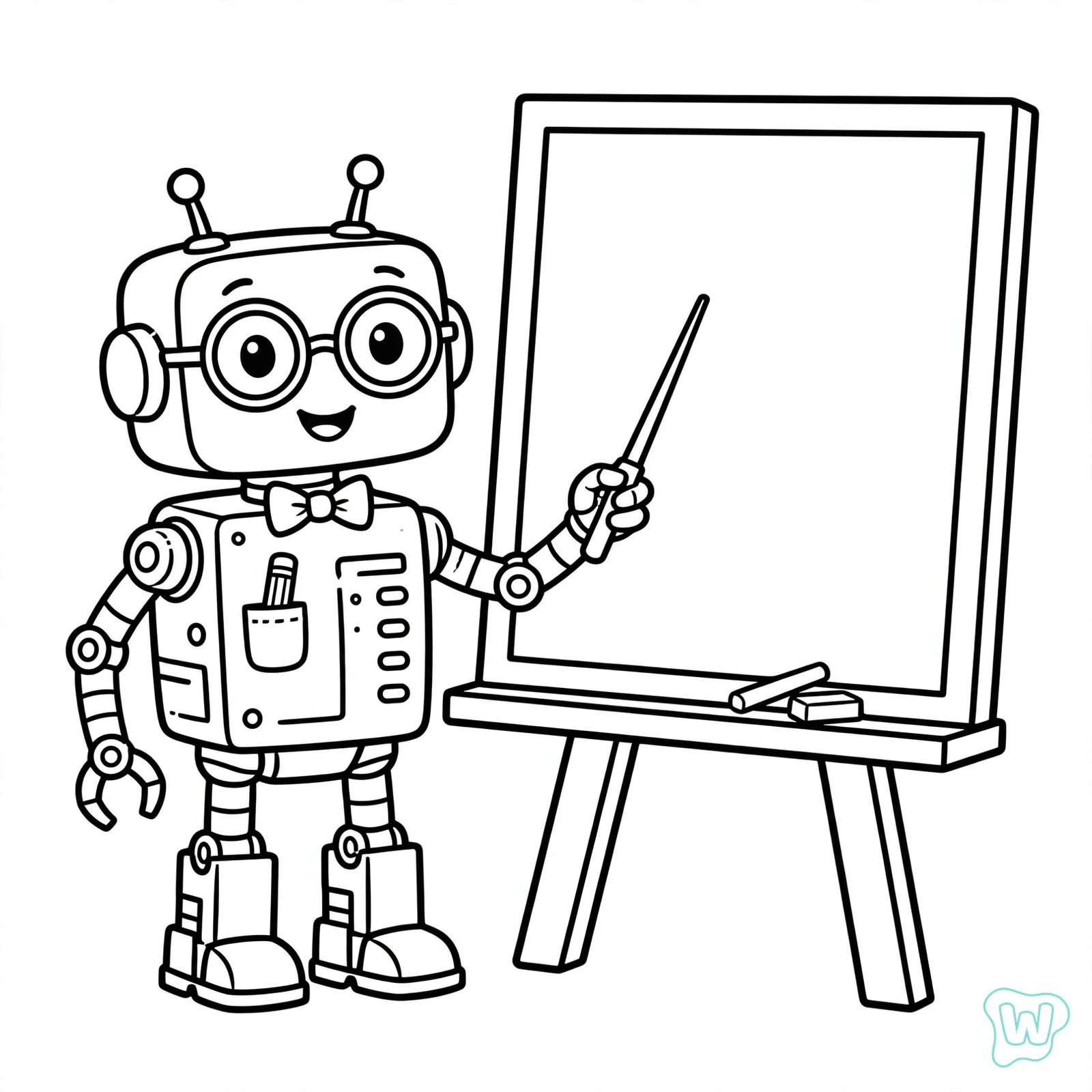 Dibujo de robot para colorear 11
